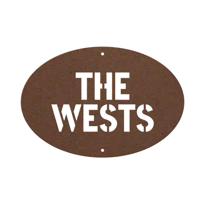 West Family Name Sign