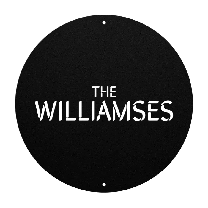Williams Family Name Sign