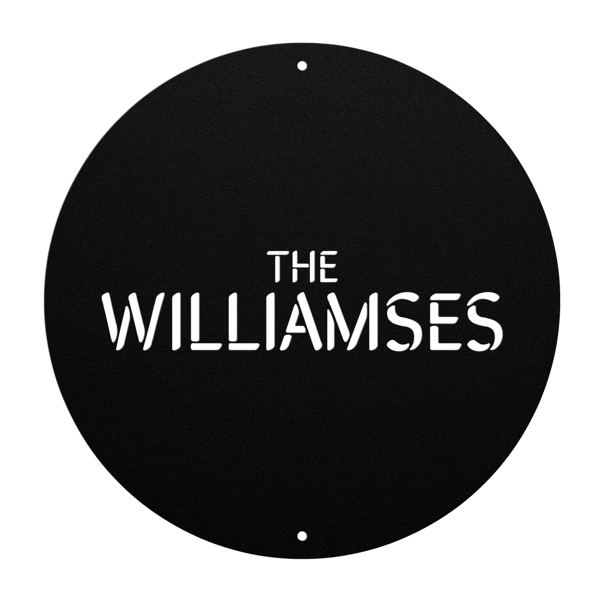 Williams Family Name Sign