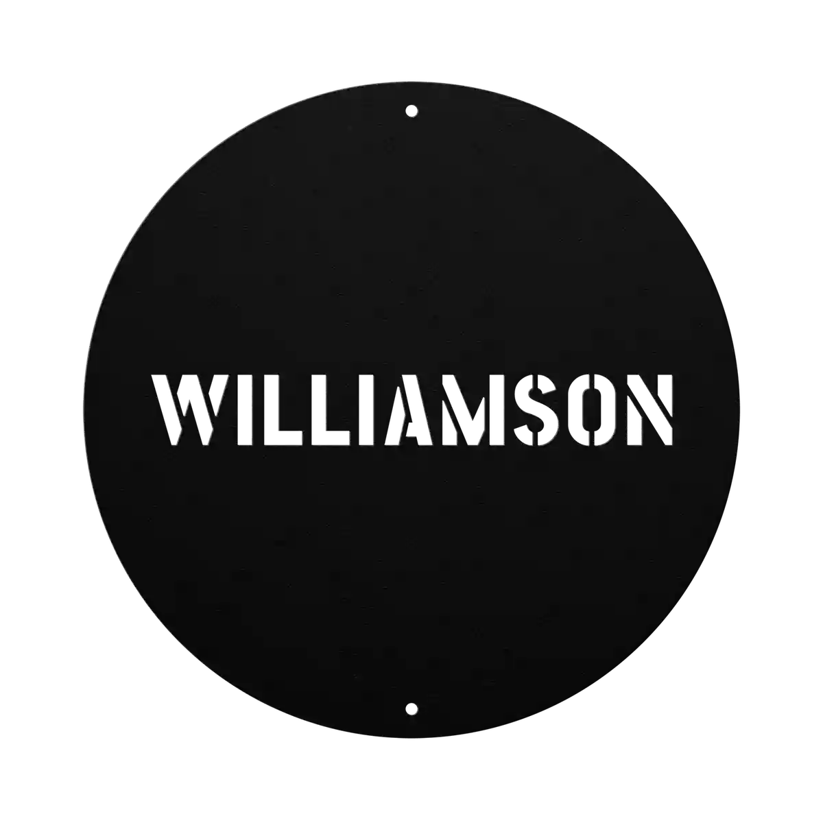 Williamson Family Name Sign