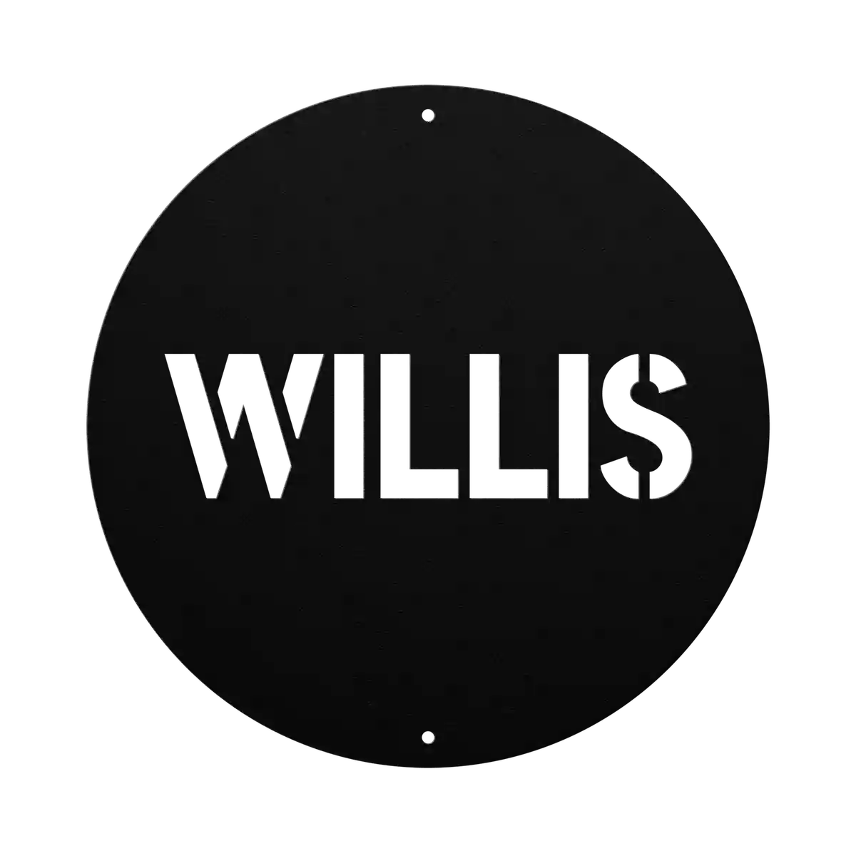 Willis Family Name Sign