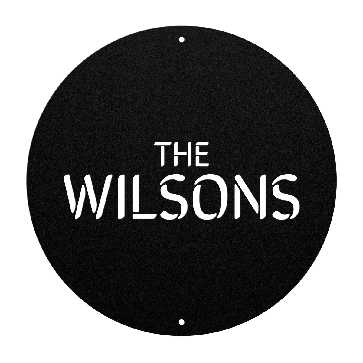 Wilson Family Name Sign