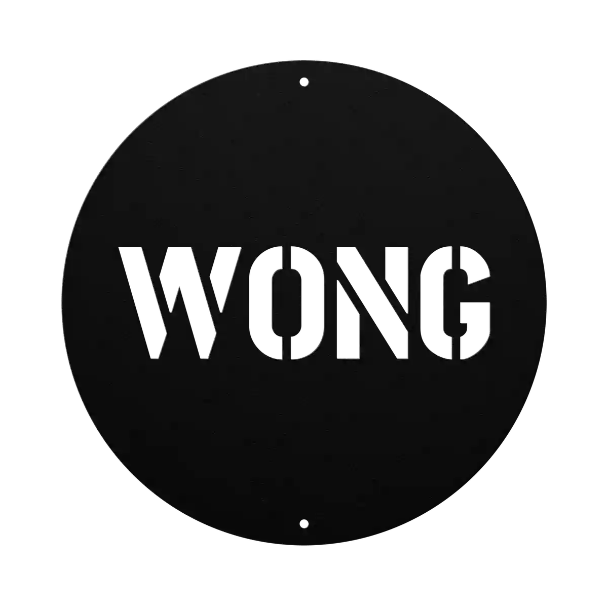 Wong Family Name Sign