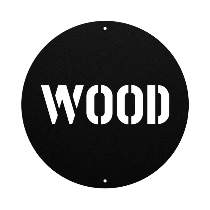 Wood Family Name Sign
