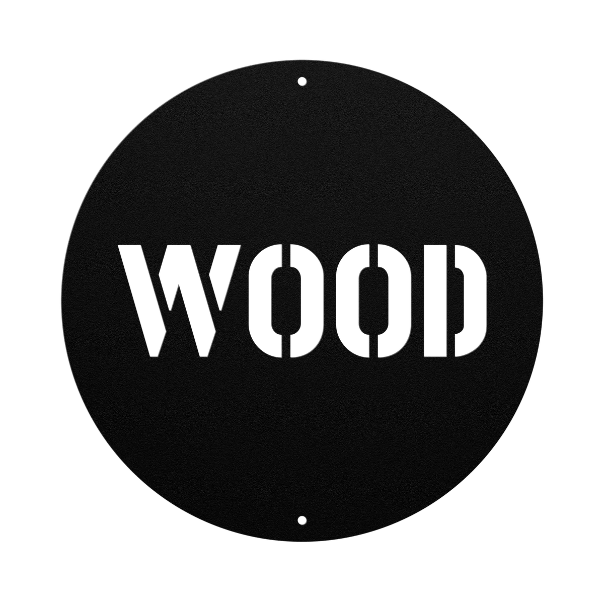 Wood Family Name Sign