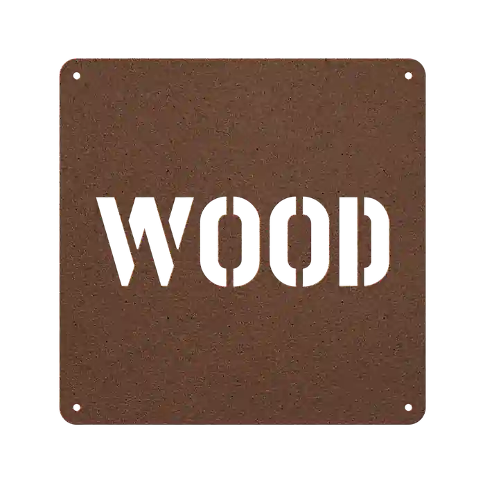 Wood Family Name Sign