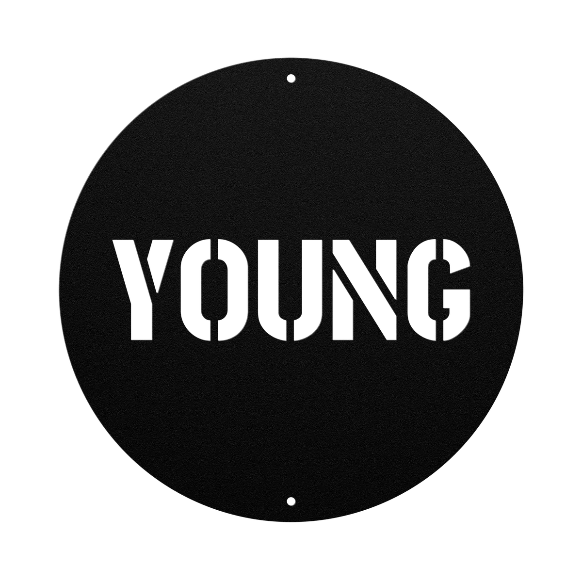 Young Family Name Sign
